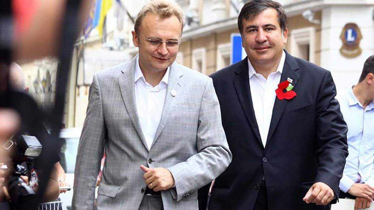 Андрій Садовий та Міхеїл Саакашвілі Андрій Садовий та Міхеїл Саакашвілі