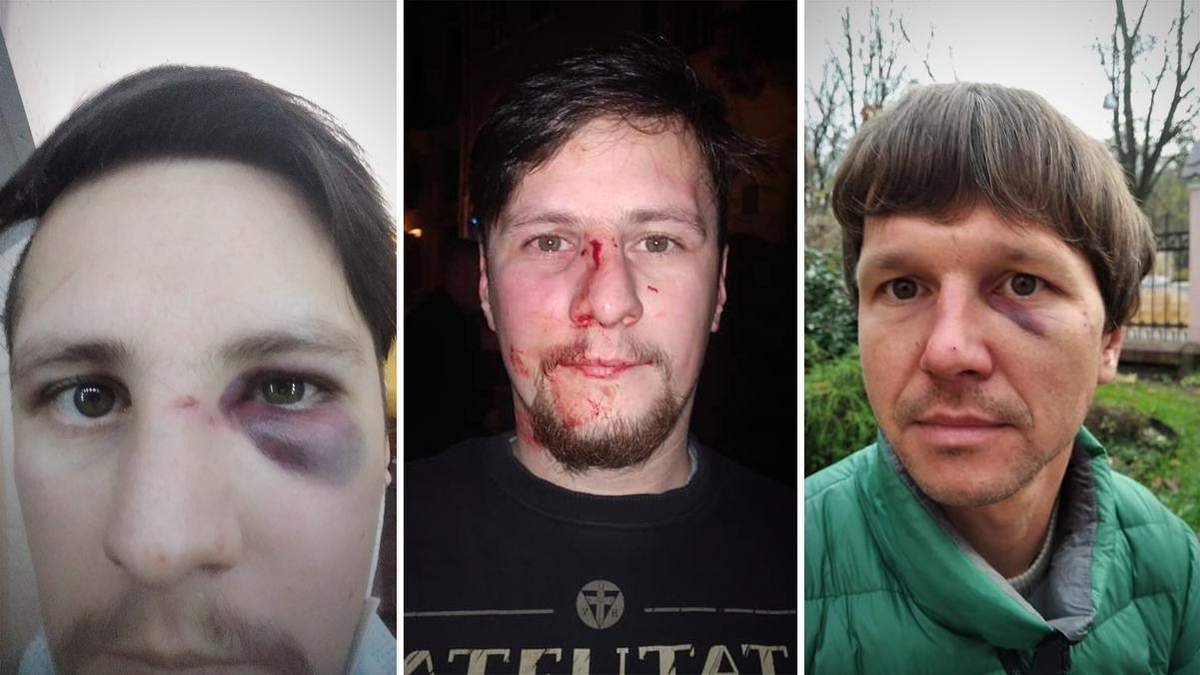 В центре Львова жестоко избили активистов и бывших участников войны – Андрея Мочурада и Виктора Бараника: нападавшими оказались работники полиции В центре Львова жестоко избили активистов и бывших участников войны – Андрея Мочурада и Виктора Бараника: нападавшими оказались работники полиции