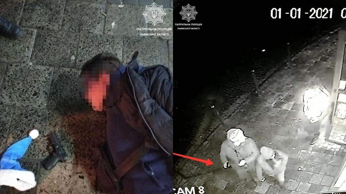 У центрі Львова чоловік влаштував стрілянину в новорічну ніч У центрі Львова чоловік влаштував стрілянину в новорічну ніч
